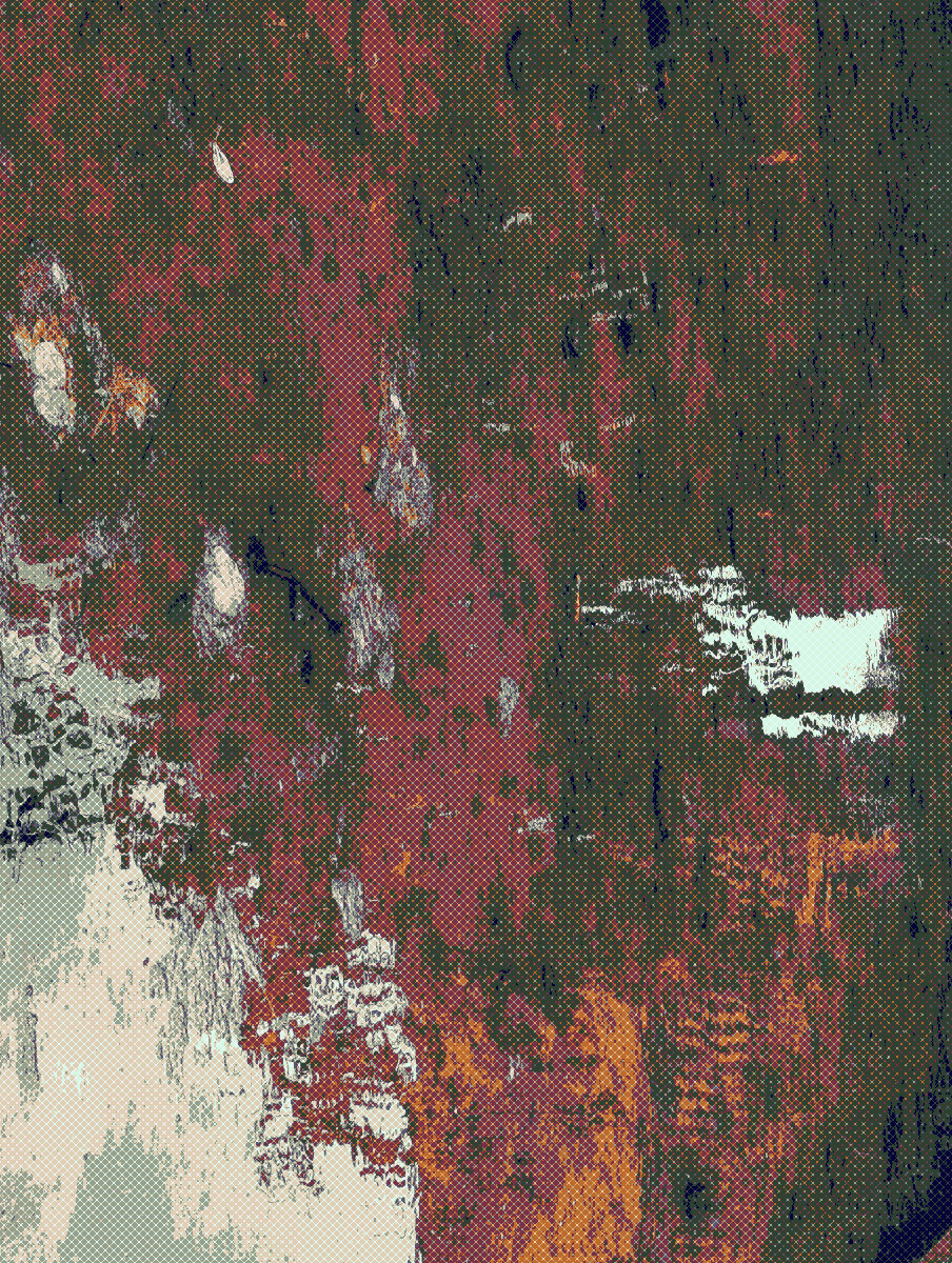 Dithered picture of a puddle